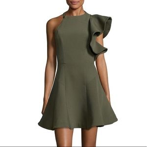 C/MEO COLLECTIVE All I Need A-Line Dress khaki M